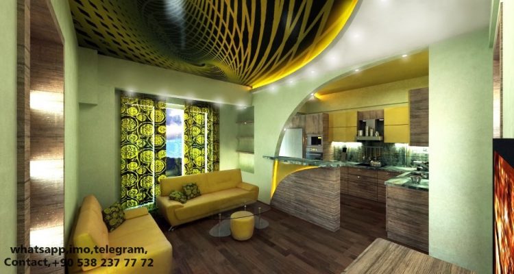 modern stretch ceiling, barrisol, lighting, decoration, design, art, interior, 3d decor